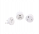 All in 1 International Travel Converter Adapter Multi Universal Plug Adapter Worldwide Socket - White 3 in UAE