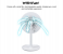 Generic 3 in 1 LED Rotatable Dimmable Makeup Mirror with Fan USB Charging Selfie Ring Light - White 8 in UAE