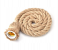 1 Piece Ceiling Lamp Hemp Rope Pendant for Home Decor - Beige 5 in UAE