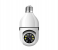 Generic Bulb Lamp Camera 1080P Wifi IP PTZ IR Night Vision Home Security Auto Tracking Video Surveillance Camera - White 2 in OMAN