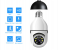 Generic Bulb Lamp Camera 1080P Wifi IP PTZ IR Night Vision Home Security Auto Tracking Video Surveillance Camera - White 3 in OMAN