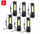 Pack of 6 Mini 3 Mode XPE COB 10.1cm Rechargeable LED Flashlight Torch With Box - Black 1 in UAE