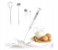 USB Rechargeable Milk Frother Handheld Foam Maker - White 1 in UAE