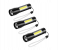Set Of 3 Multifunctional USB Rechargeable 9000LED Zoomable Flash Light - Black 1 in KSA