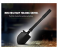 Multi-Functional Military Folding Survival Shovel with Carrying Pouch Gardening Tools - Black 5 in UAE