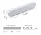 Generic Plastic Food Wrap Dispenser With Slide Cutter Adjustable Cling Film Cutter 4 in OMAN