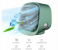 3 Adjustable Wind Speed Personal Portable Desktop Air Cooler - Green 4 in UAE