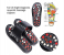 Acupuncture Therapy Foot Massage 40/41 Sized Slippers - Black 6 in UAE