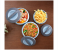 Royalford RF9731 3 Piece Cosmos Casserole Set - Grey and Blue 6 in UAE