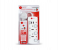 Afra AF-003EXGY-USB 2 Way 2USB 3M 2 Universal Sockets Extension Cord - White 1 in UAE