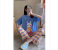 4 Pieces Short Sleeved New Style Home Wear Women Pajamas Set 2 in UAE