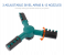 Rotating Garden Sprinkler Gardening Watering System - Black and Green 3 in UAE