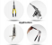 Extendable Mini Magnetic Led Pick Up Tool - Black and Silver 6 in UAE
