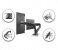 Skill Tech SH130 C024 Dual Monitor Thin Gas Spring Monitor Arm - Black 2 in UAE
