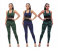 Galaxy 6 Piecs Set of Printed Bra And Legging for Women (Gn,Bl,Bk) 1 in UAE