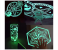Galaxy ocean 1 Piece Green Luminous Tape Glow In The Dark Self-adhesive Warning Security Tape 6 in UAE
