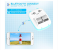 Galaxy Ocean Inkless Pocket Label Mini Printer Lychee Instant Photo Printer - White 2 in UAE