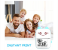 Galaxy Ocean Inkless Pocket Label Mini Printer Lychee Instant Photo Printer - White 5 in UAE