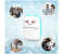 Galaxy Ocean Inkless Pocket Label Mini Printer Lychee Instant Photo Printer - White 3 in UAE