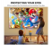 Portable 100 Inch FHD 1080P Mini Projector Home Theater -Yellow 6 in KSA