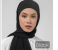 Instant Chiffon Premium Quality Hijab Head Wrap Scarf - Black 2 in UAE