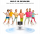 Portable 100 Inch FHD 1080P Mini Projector Home Theater -Yellow 4 in KSA