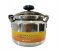 RMN 4L Easy Lock Stainless Steel Pressure Cooker with Pressure Indicator and Recipe for Rice Meat and Vegetables - Silver 3 in KSA
