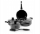 Royalford RF4999 8Pieces Non-Stick Cookware Set - Black 1 in UAE