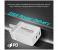 Promate POWERPORT-65W Universal USB-C Power Delivery GaN Charger UK - White 3 in UAE