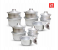 RMN 24 Pieces Genuine Quality Aluminum Cookware Set - Silver 1 in KSA