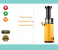 Generic Juicer Slow Masticating Juicer Extractor - Black and Yellow 2 in UAE