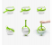 Generic 2-in-1 Collapsible Salad Spinner and Colander - Green 3 in OMAN