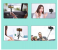 Kakusiga Portable Wireless Remote Control Bluetooth Foldable Mini Tripod Selfie Stick - Black 7 in KSA