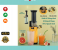 Generic Juicer Slow Masticating Juicer Extractor - Black and Yellow 4 in UAE