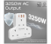 Promate POWERHINGE-3 3250W 3 AC Outlets Power Strip - White 2 in UAE