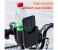 2 in 1 Mobile Holder Cup Holder for Motorcycle Bicycle - Black and Green 1 in UAE