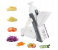 Generic Dash Safe Slice Mandoline Slicer with Julienne Dicer and Thickness Adjuster for Vegetables - White 3 in UAE