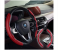 Generic Non Slip New Carbon Fiber Steering Pattern Wheel Cover - Red 1 in OMAN