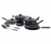 Royalford RF5858 12 Pieces Non Stick Cookware Set - Blue 1 in UAE