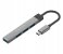 Promate 4-in-1 Type-C USB-C Hub Charge Adapter - Grey 1 in UAE