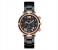 Starry Sky Analog Watch with Stainless Steel Strap for Women - Black 1 in UAE