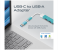 Promate 4-in-1 Type-C USB-C Hub Charge Adapter - Blue 6 in UAE