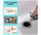 Wash Basin Bounce Drain Filter Pop Up Drain Stopper for Bathroom Sink - Silver 2 in KSA
