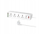 Promate 4 USB Ports 10 AC Outlets 20Watts USB-C 5Meter Cord Power Strip EU Plug - White 1 in UAE