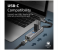 Promate Multiport USB-C Hub with Ethernet Adapter - Grey 3 in OMAN