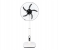 Krypton KNF6245 18 Inch Remote Control Rechargeable AC or DC Stand Fan - Black and White 1 in UAE