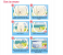 4 Piece Reusable Soft Silicone Period Menstrual Cup Pink - Large 6 in KSA