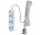 Krypton KNES5080 5Meter Cord 3 Way Universal Type Extension Socket - White 1 in UAE