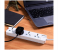 Krypton KNES5081 5Meter Cord 4 Way Universal Type Extension Socket - White 5 in UAE