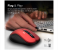 Promate Portable Optical Tracking 2.4G Wireless Mouse with Mini USB Receiver - Red 3 in UAE
